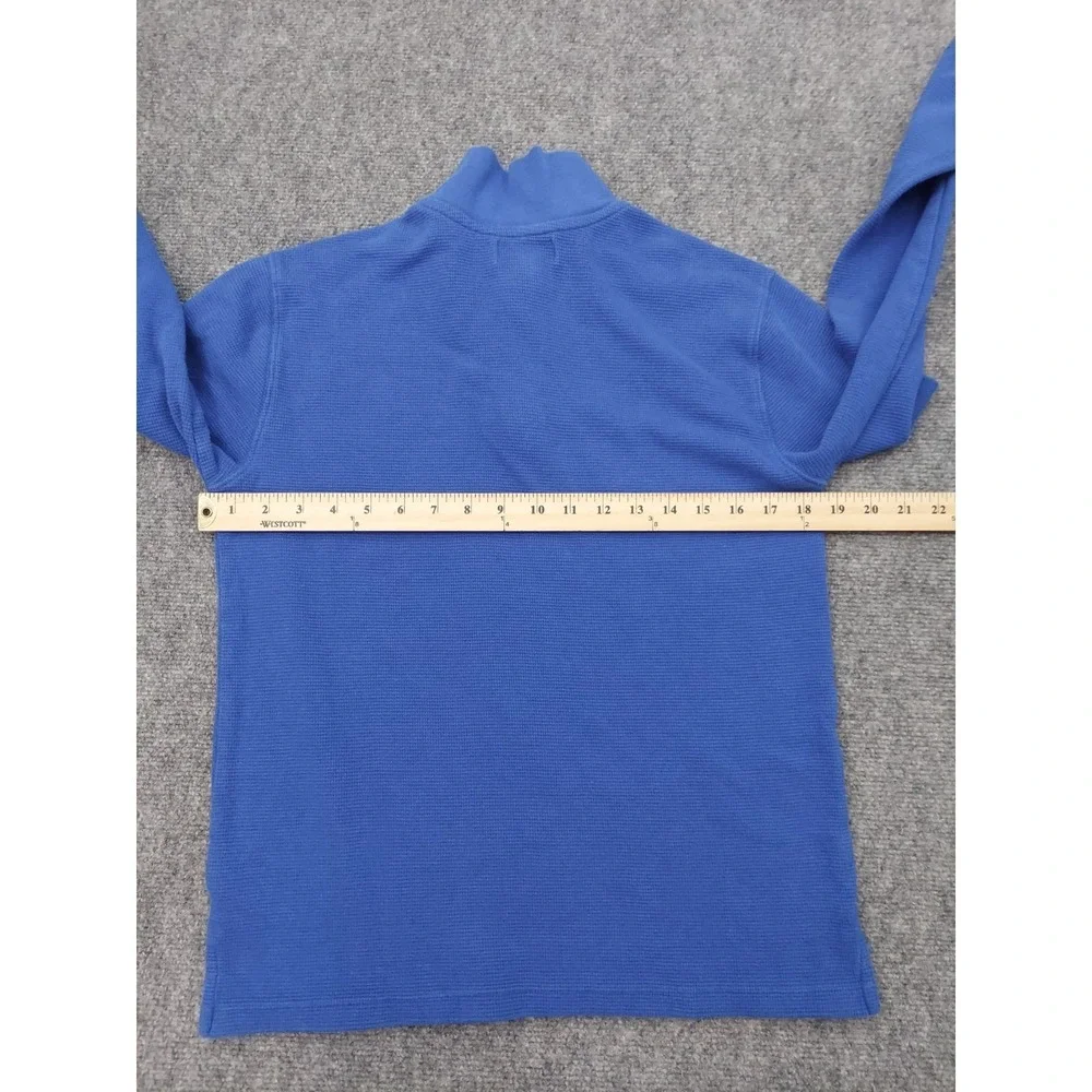 Lot 2 POLO RALPH LAUREN Pullover Sweater Boys XL 18-20 1/4 Zip Blue Red Waffle